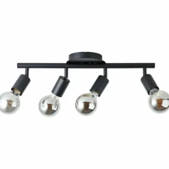 Plafonnier Brilliant Tiffany Noir, 4 lumières