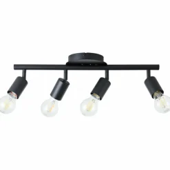 Plafonnier Brilliant Tiffany Noir, 4 lumières