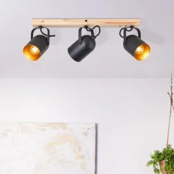 Plafonnier Brilliant Tronte Écru, 3 lumières