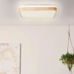 Plafonnier Brilliant Tumeo LED Brun, Blanc, 1 lumière