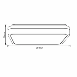 Plafonnier Brilliant Tumeo LED Brun, Blanc, 1 lumière