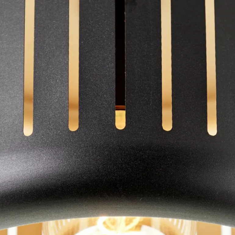 Plafonnier Brilliant Tyas Noir, 1 lumière