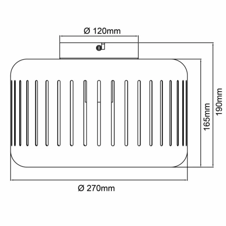 Plafonnier Brilliant Tyas Noir, 1 lumière