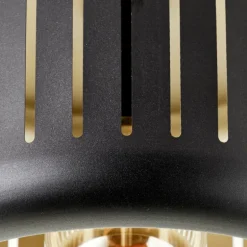 Plafonnier Brilliant Tyas Noir, 1 lumière