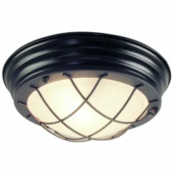 Plafonnier Brilliant Typhoon Noir, 1 lumière