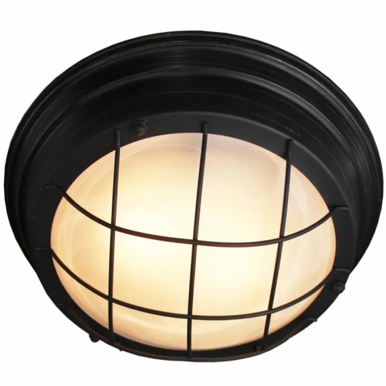 Plafonnier Brilliant Typhoon Noir, 2 lumières