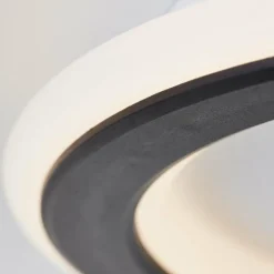 Plafonnier Brilliant Vegas LED Noir, Blanc, 1 lumière