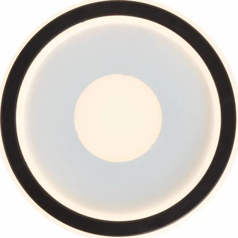 Plafonnier Brilliant Vegas LED Noir, Blanc, 1 lumière