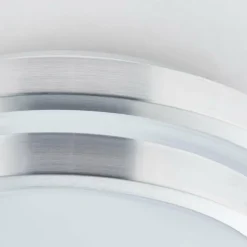 Plafonnier Brilliant Vilma LED Argenté, 1 lumière, Télécommandes, Changeur de couleurs