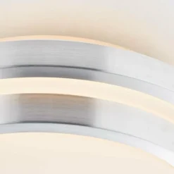 Plafonnier Brilliant Vilma LED Argenté, 1 lumière, Télécommandes, Changeur de couleurs