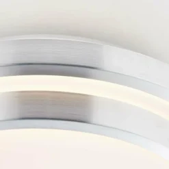 Plafonnier Brilliant Vilma LED Argenté, 1 lumière, Télécommandes, Changeur de couleurs