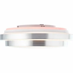 Plafonnier Brilliant Vilma LED Argenté, 1 lumière, Télécommandes, Changeur de couleurs