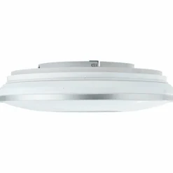 Plafonnier Brilliant Visitation LED Argenté, 1 lumière, Télécommandes, Changeur de couleurs