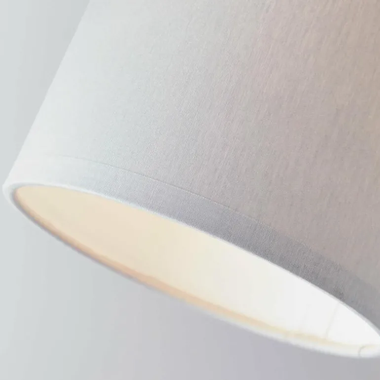 Plafonnier Brilliant Vonnie Gris, Bois clair, 2 lumières