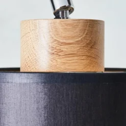 Plafonnier Brilliant Vonnie Bois clair, Noir, 4 lumières