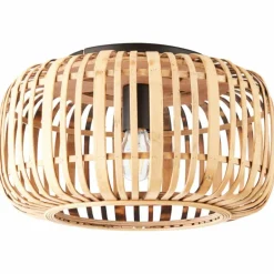 Plafonnier Brilliant Woodrow Noir, 1 lumière