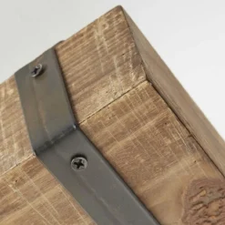 Plafonnier Brilliant Woodhill Bois foncé, Noir, 4 lumières