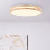 Plafonnier Brilliant Woodbury LED Bois clair, Blanc, 1 lumière