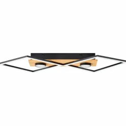 Plafonnier Brilliant Woodbridge LED Brun, Noir, 1 lumière