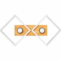 Plafonnier Brilliant Woodbridge LED Brun, Noir, 1 lumière