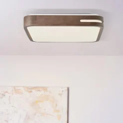 Plafonnier Brilliant Woodbury LED Blanc, 1 lumière