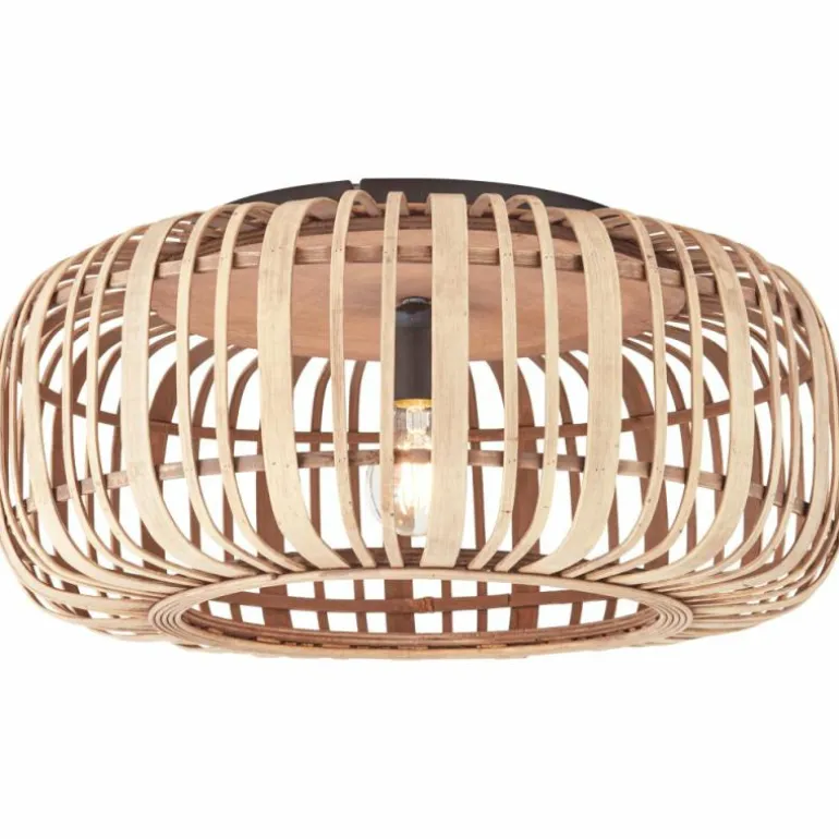 Plafonnier Brilliant Woodrow Noir, 1 lumière