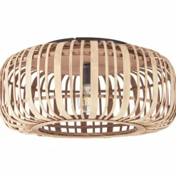 Plafonnier Brilliant Woodrow Noir, 1 lumière