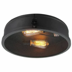 Plafonnier Brilliant Zois Noir, 1 lumière