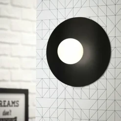 Plafonnier Brilliant Zon Noir, 1 lumière