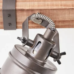 Plafonnier Brilliant-Leuchten Unity Bois foncé, Noir, 2 lumières