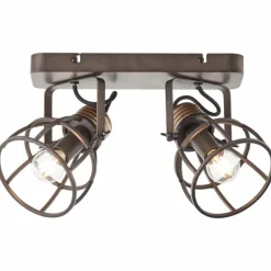 Plafonnier Brilliant-Leuchten Reece Noir, 2 lumières