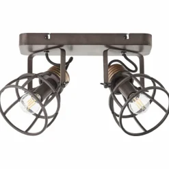 Plafonnier Brilliant-Leuchten Reece Noir, 2 lumières