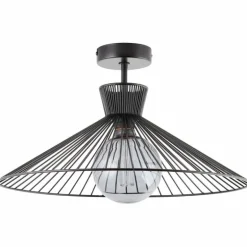 Plafonnier Brilliant-Leuchten Elmont Noir, 1 lumière