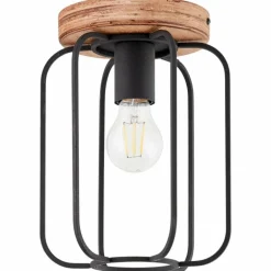 Plafonnier Brilliant-Leuchten Tosh Bois foncé, 1 lumière