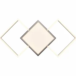 Plafonnier Brilliant-Leuchten Zelia LED Argenté, 1 lumière