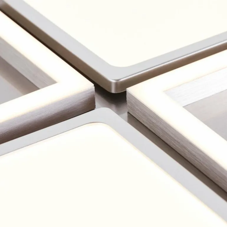 Plafonnier Brilliant-Leuchten Zelia LED Argenté, 1 lumière