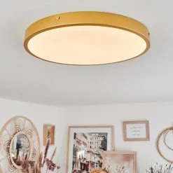 Plafonnier Broglen LED Laiton, 1 lumière