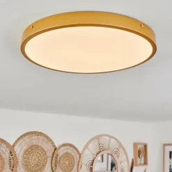 Plafonnier Broglen LED Laiton, 1 lumière