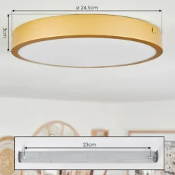 Plafonnier Broglen LED Laiton, 1 lumière