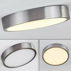 Plafonnier Broglen LED Nickel mat, 1 lumière