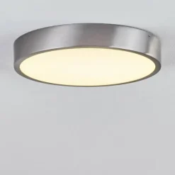 Plafonnier Broglen LED Nickel mat, 1 lumière