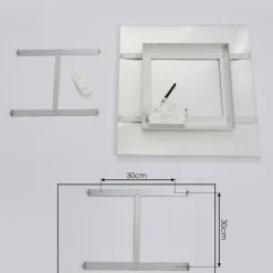 Plafonnier Buenaventura LED Blanc, 1 lumière, Télécommandes