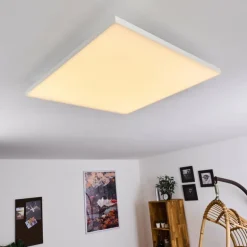 Plafonnier Buenaventura LED Blanc, 1 lumière, Télécommandes