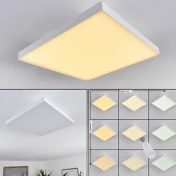 Plafonnier Buenaventura LED Blanc, 1 lumière, Télécommandes