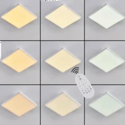 Plafonnier Buenaventura LED Blanc, 1 lumière, Télécommandes