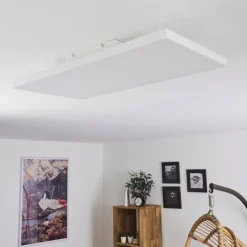 Plafonnier Buenaventura LED Blanc, 1 lumière, Télécommandes, Changeur de couleurs