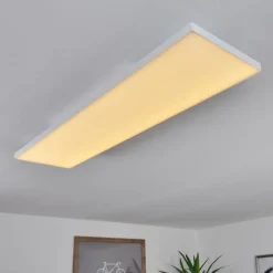 Plafonnier Buenaventura LED Blanc, 1 lumière, Télécommandes, Changeur de couleurs