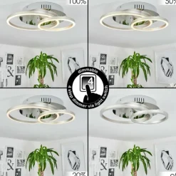 Plafonnier Buren LED Aluminium, Chrome, 1 lumière