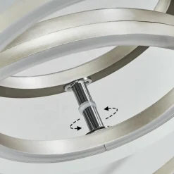 Plafonnier Buren LED Aluminium, Chrome, 1 lumière