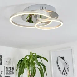 Plafonnier Buren LED Aluminium, Chrome, 1 lumière